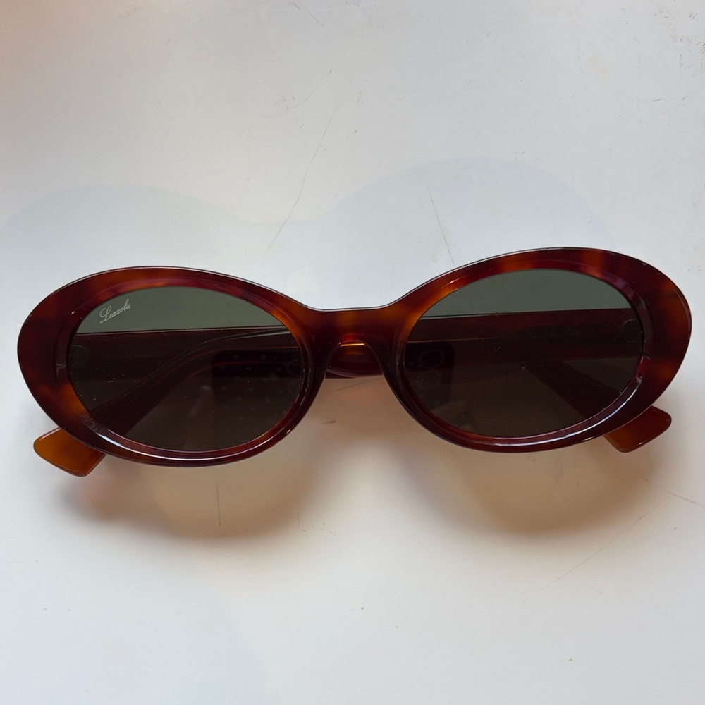 Lexxola Ida burnt Tortoiseshell G15. Oval Women’s Sunglasses - Brown